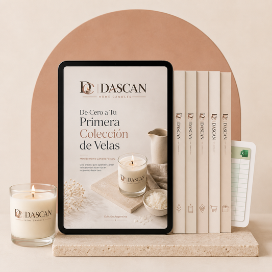 Pack Home Candles Factory - Guia principal + Calculadora de costos + 4 recursos adicionales